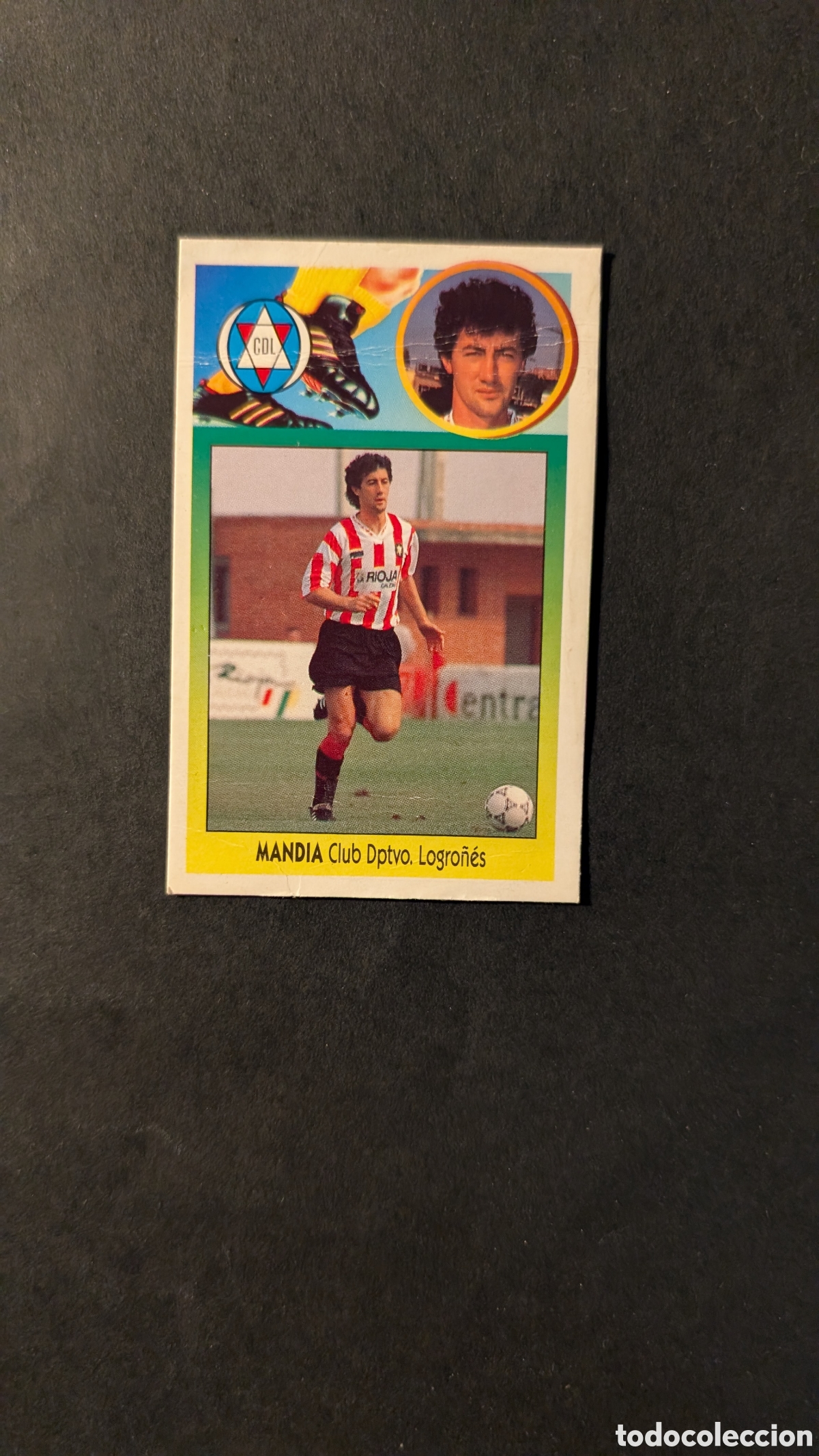 Cromos de Futebol: MANDIA LOGRO&Ntilde;ES VERSION COLOCA LIGA ESTE 1993/94 93 94 CARTON DESPEGADO