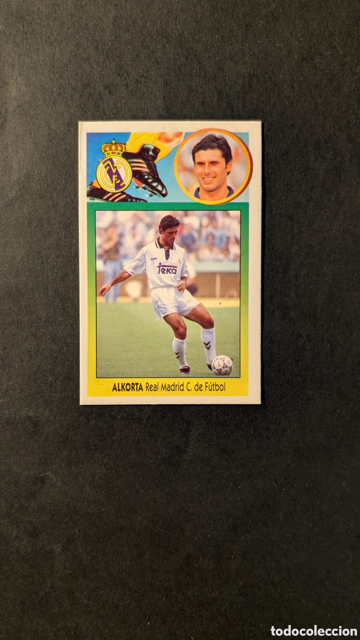 Football Stickers: ALKORTA VERSION REAL MADRID COLOCA LIGA ESTE 1993/94 93 94 CARTON DESPEGADO