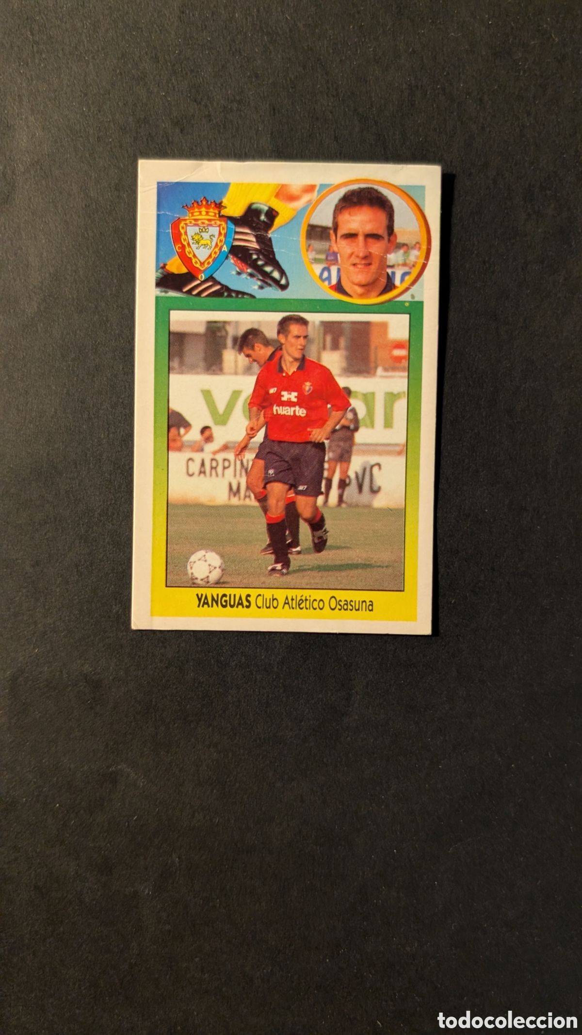 Football Stickers: YANGUAS OSASUNA COLOCA LIGA ESTE 1993/94 93 94 CARTON DESPEGADO