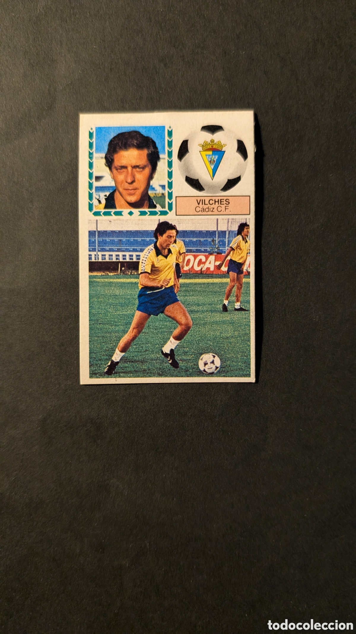 Fu&szlig;ball-Sticker: VILCHES CADIZ FICHAJE 7 VERSION LIGA ESTE 1983/84 83 84 DESPEGADO