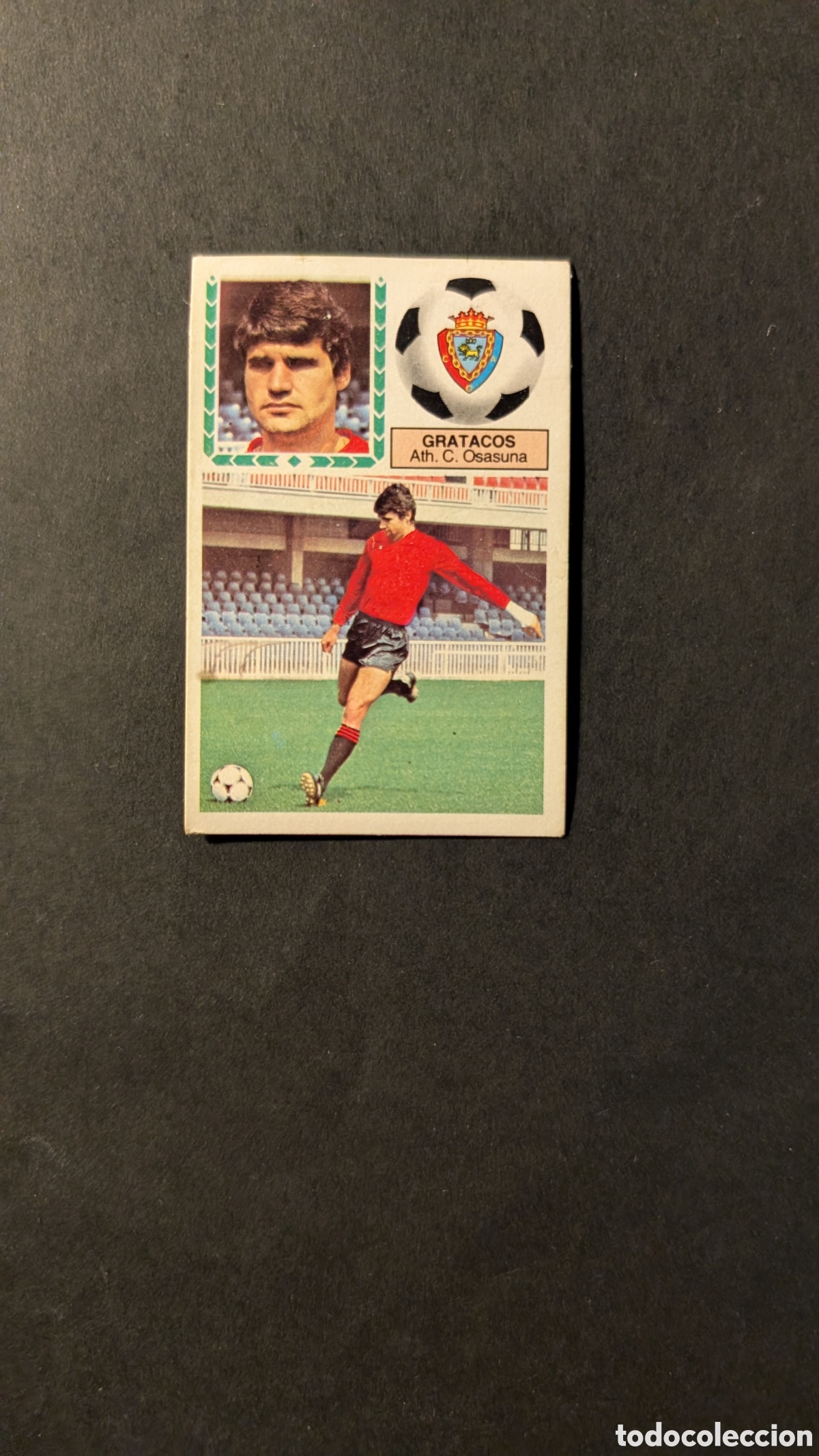 Fu&szlig;ball-Sticker: GRATACOS OSASUNA FICHAJE 12 LIGA ESTE 1983/84 83 84 DESPEGADO