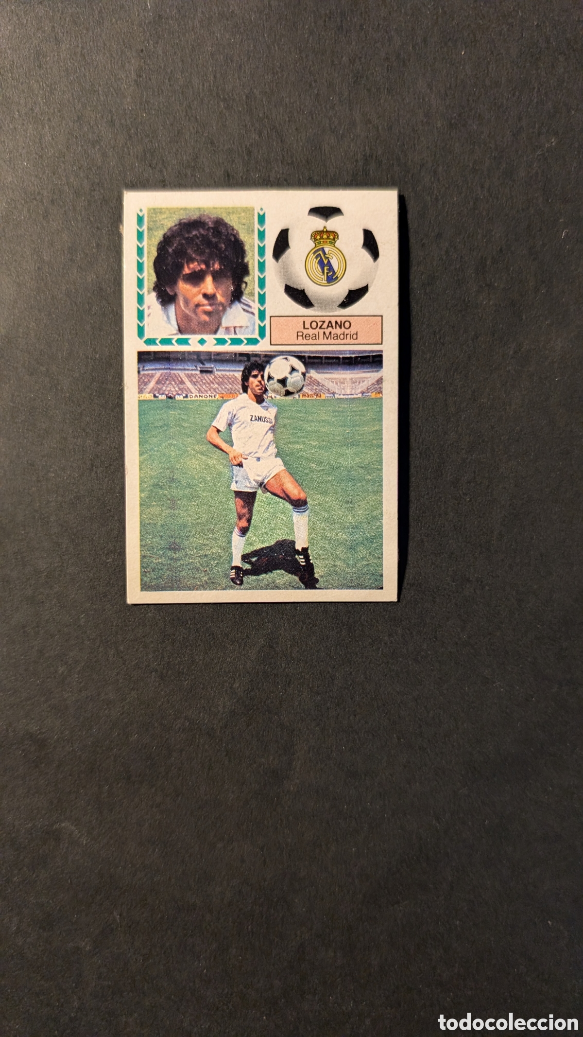 Fu&szlig;ball-Sticker: LOZANO REAL MADRID FICHAJE 13 LIGA ESTE 1983/84 83 84 DESPEGADO