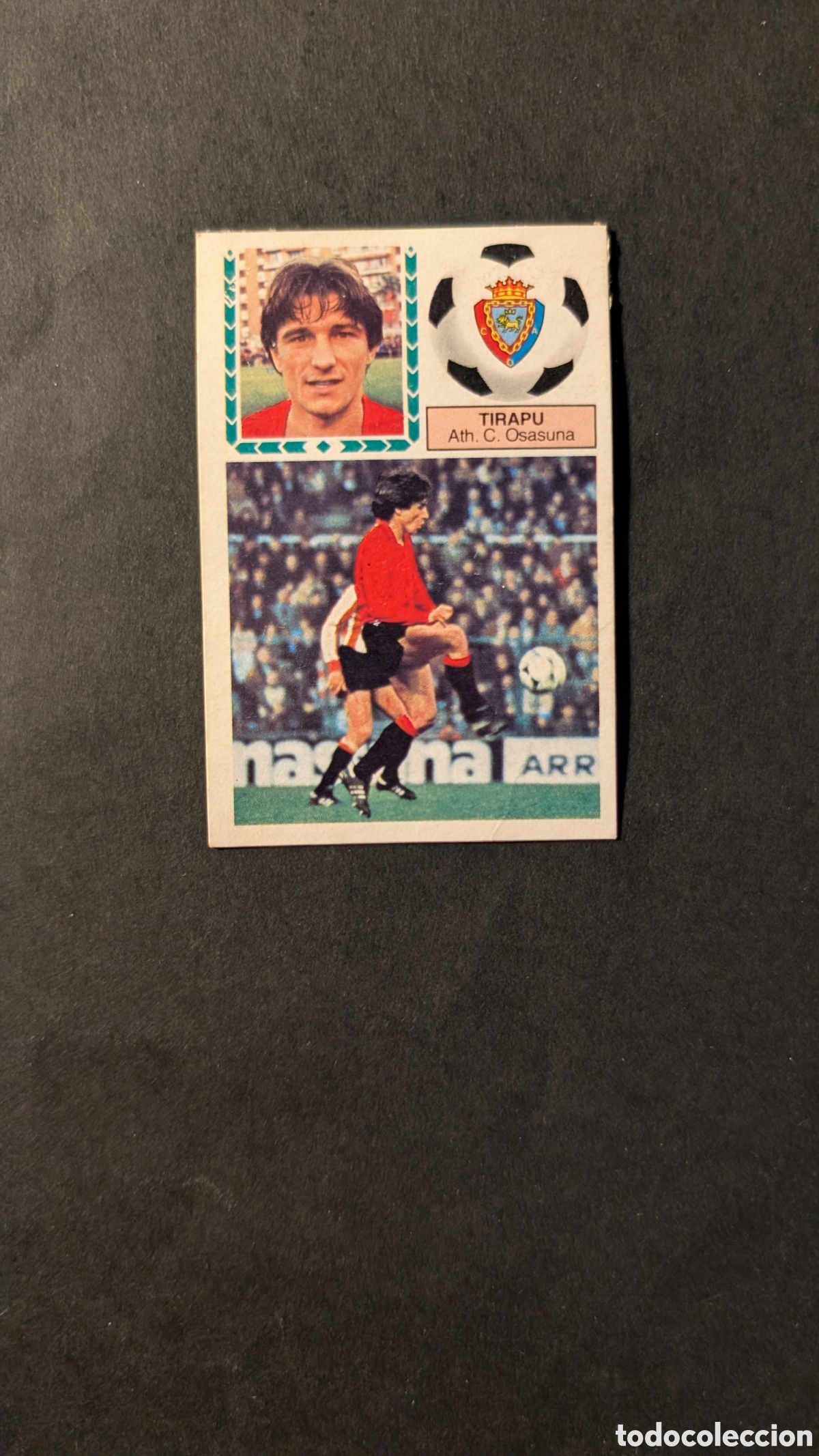 Fu&szlig;ball-Sticker: TIRAPU OSASUNA FICHAJE 15 LIGA ESTE 1983/84 83 84 DESPEGADO