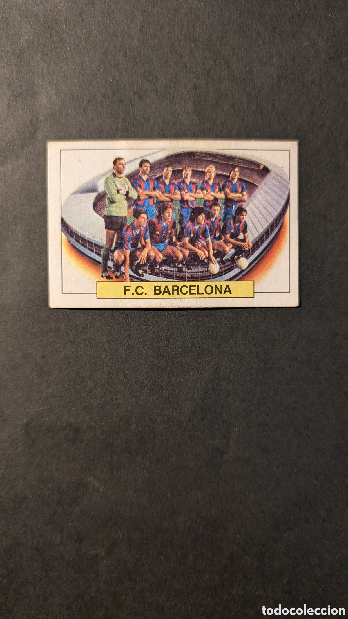 Cartes &agrave; collectionner de Football: ALINEACION BARCELONA CON MARADONA LIGA ESTE 1983/84 83 84 DESPEGADO
