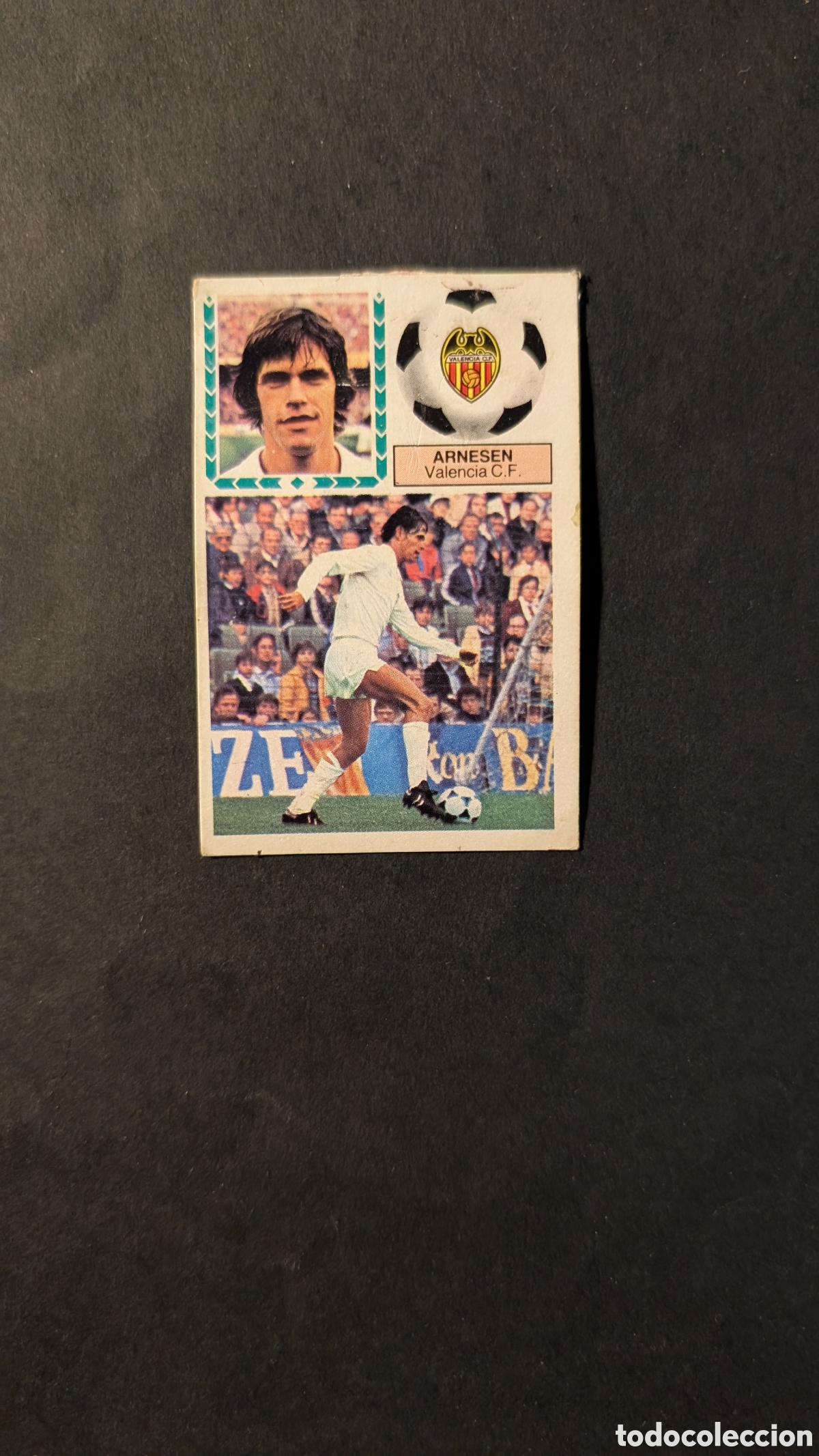 Fu&szlig;ball-Sticker: ARNESEN VALENCIA BAJA LIGA ESTE 1983/84 83 84 DESPEGADO