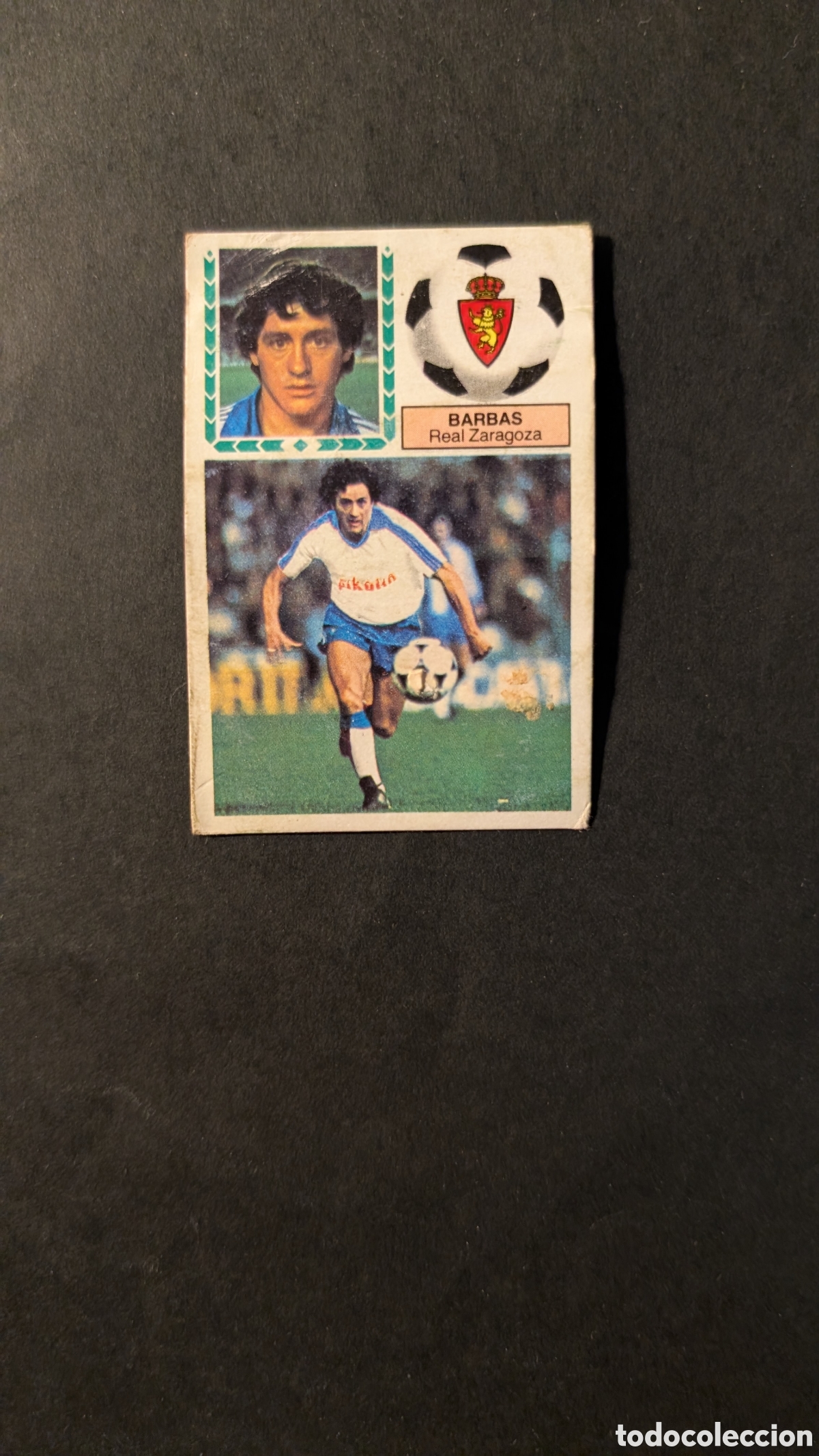 Fu&szlig;ball-Sticker: BARBAS ZARAGOZA VERSION LIGA ESTE 1983/84 83 84 DESPEGADO