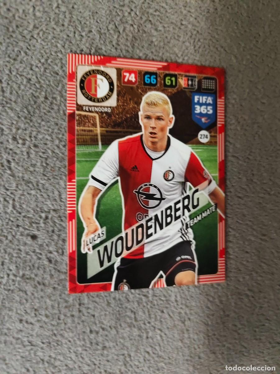 Cromos de f&uacute;tbol: 365 ADRENALYN XL 2018 LUCAS WOUDENBERG FEYENOORD RISING STAR FIFA PANINI 17 2017 18 AXL AAP
