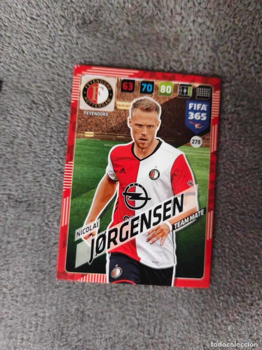 Cromos de f&uacute;tbol: 365 ADRENALYN XL 2018 278 NICOLAI J&Oslash;RGENSEN FEYENOORD TEAM MATE FIFA PANINI 17 2017 18 AXL AAP