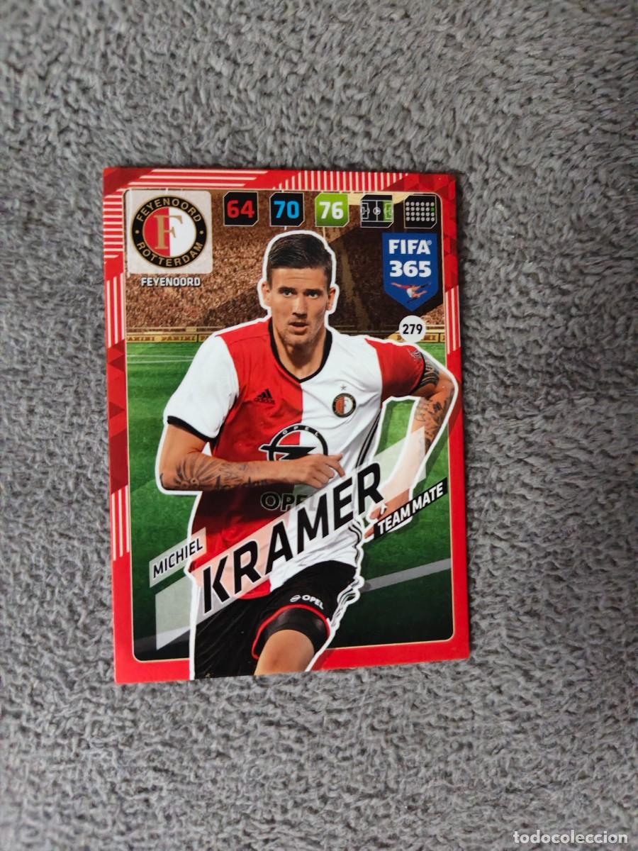 Cromos de f&uacute;tbol: 365 ADRENALYN XL 2018 279 MICHIEL KRAMER FEYENOORD TEAM MATE FIFA PANINI 17 2017 18 AXL AAP