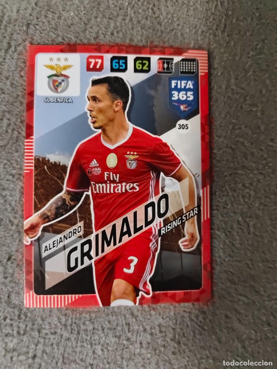 Cromos de f&uacute;tbol: 365 ADRENALYN XL 2018 ALEJANDRO GRIMALDO SL BENFICA RISING STAR FIFA PANINI 17 2017 18 AXL AAP