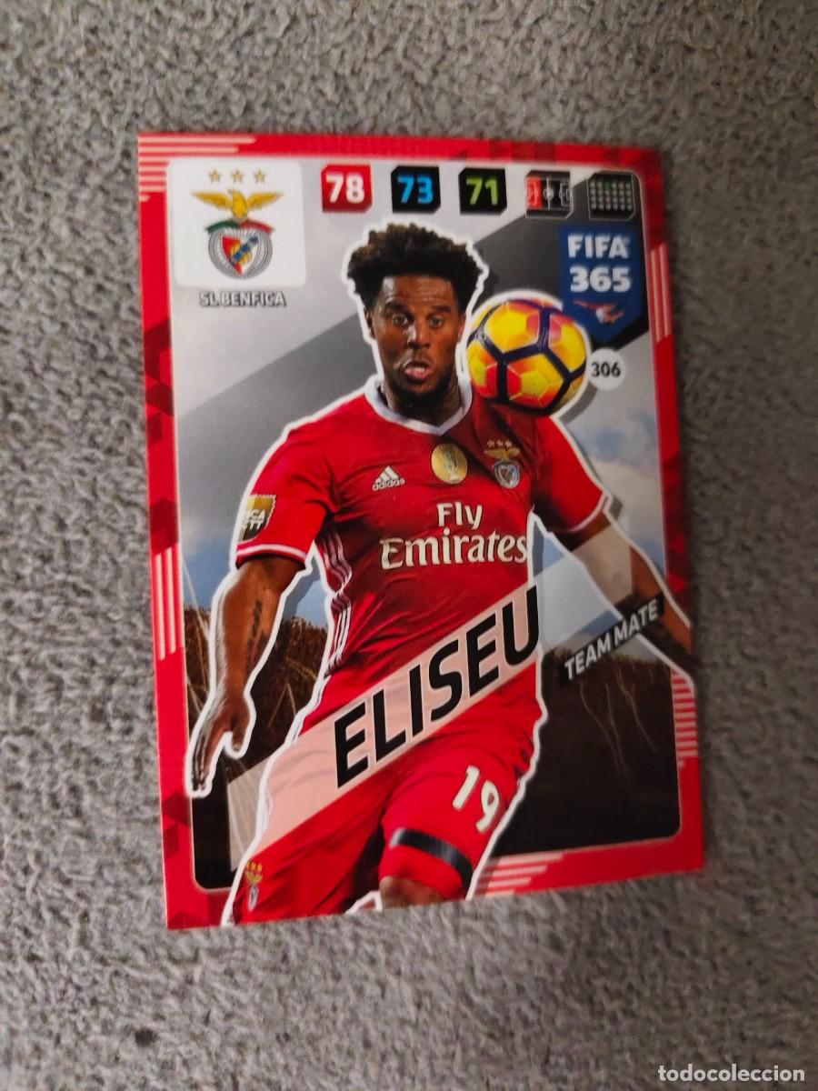 Cromos de f&uacute;tbol: 365 ADRENALYN XL 2018 306 ELISEU SL BENFICA TEAM MATE FIFA PANINI 17 2017 18 AXL AAP