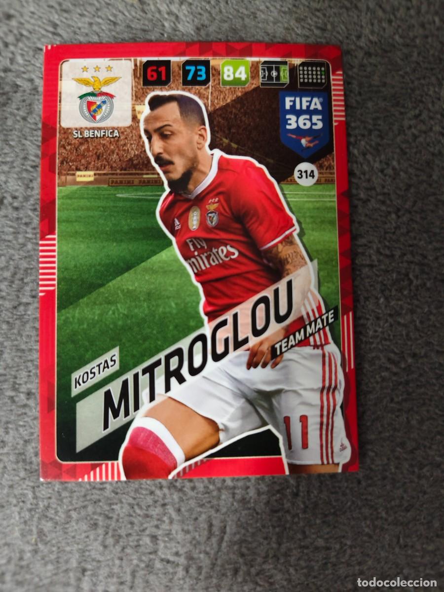 Cromos de f&uacute;tbol: 365 ADRENALYN XL 2018 314 KOSTAS MITROGLOU SL BENFICA TEAM MATE FIFA PANINI 17 2017 18 AXL AAP
