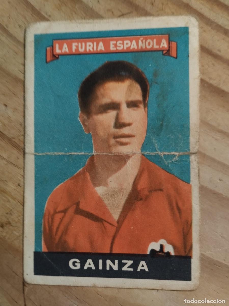 Cromos de f&uacute;tbol: CROMO FUTBOL LA FURIA ESPA&Ntilde;OLA GAINZA