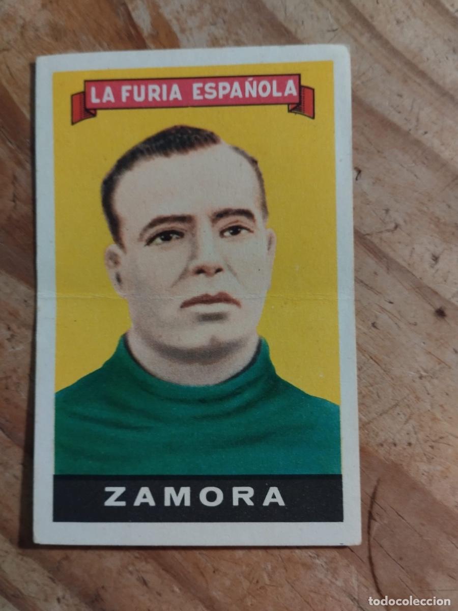 Cromos de f&uacute;tbol: CROMO FUTBOL LA FURIA ESPA&Ntilde;OLA ZAMORA