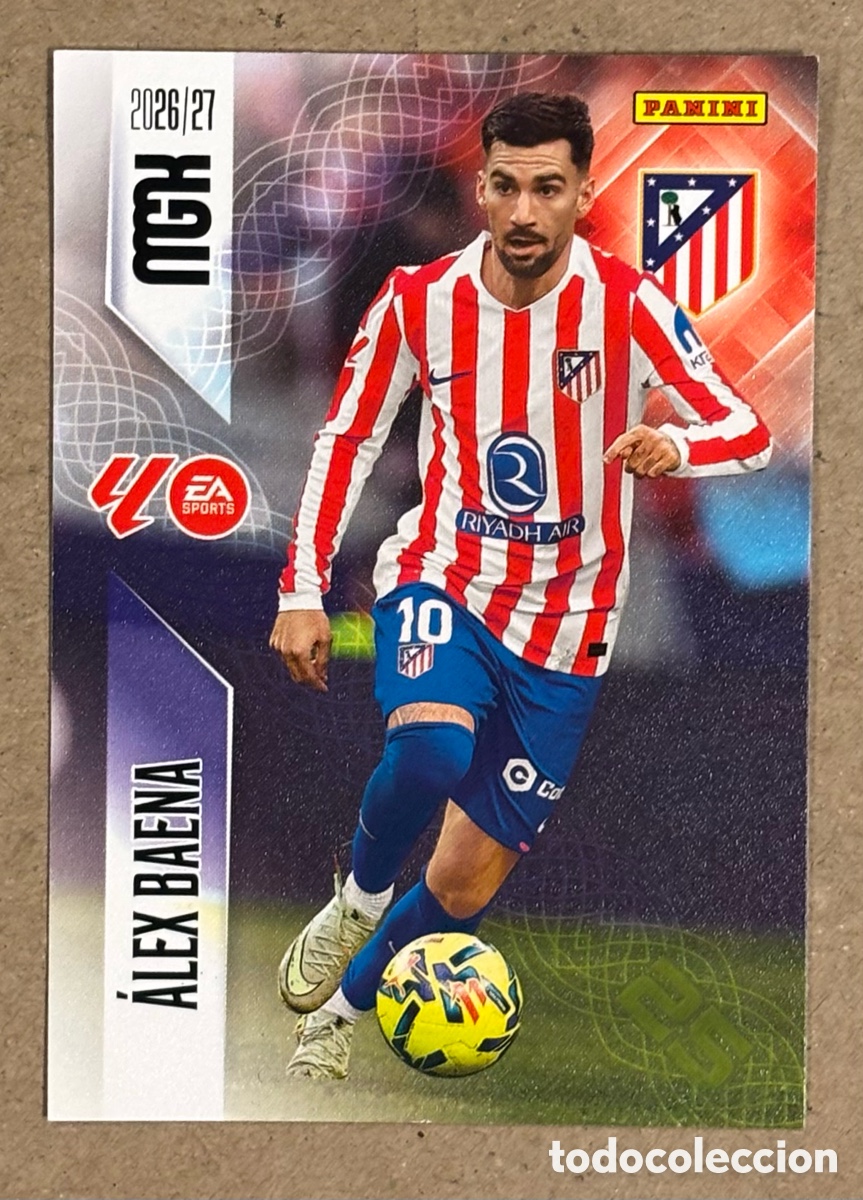 Cromos de f&uacute;tbol: ALEX BAENA (ATL&Eacute;TICO MADRID). CARTA MEGACRACKS MGK 2026/27. #67.