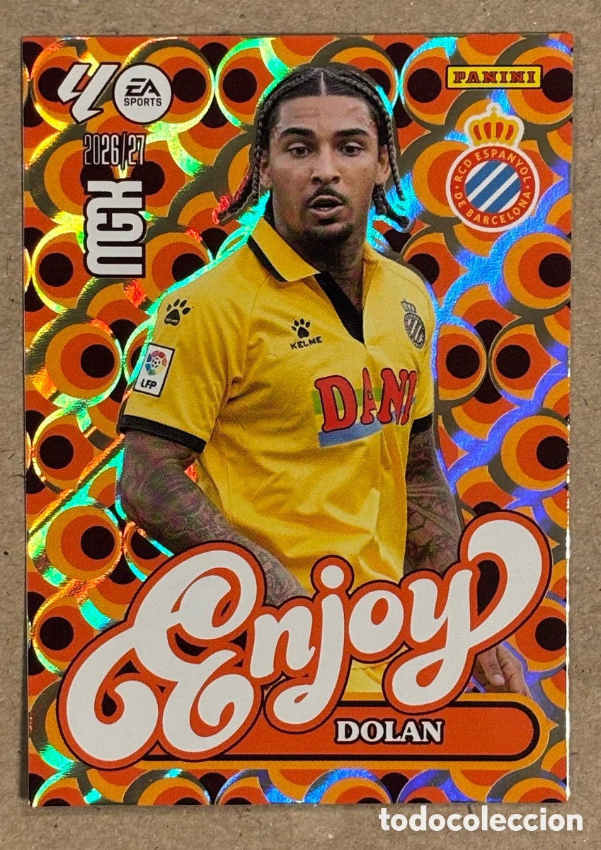 Cromos de f&uacute;tbol: DOLAN (ESPANYOL). CARTA ENJOY PANINI MEGACRACKS MGK 2026/27. #382