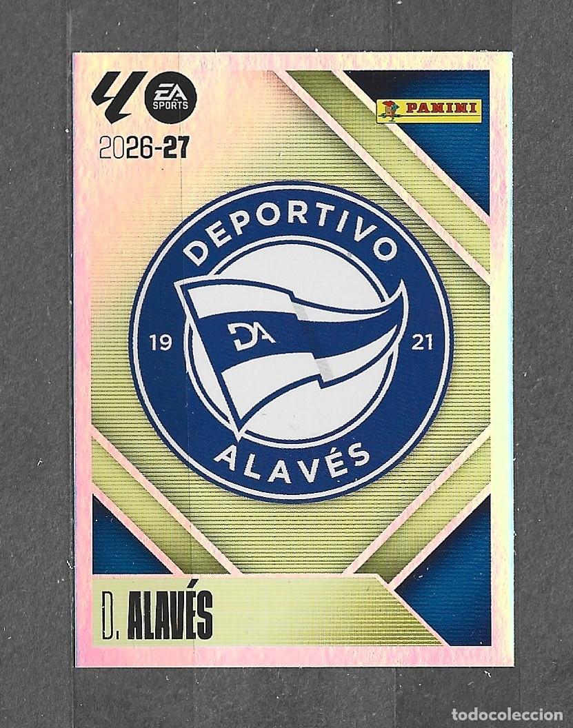 Cromos de f&uacute;tbol: Liga este 26/27 - Escudo - N&ordm; 1 - D. Alav&eacute;s