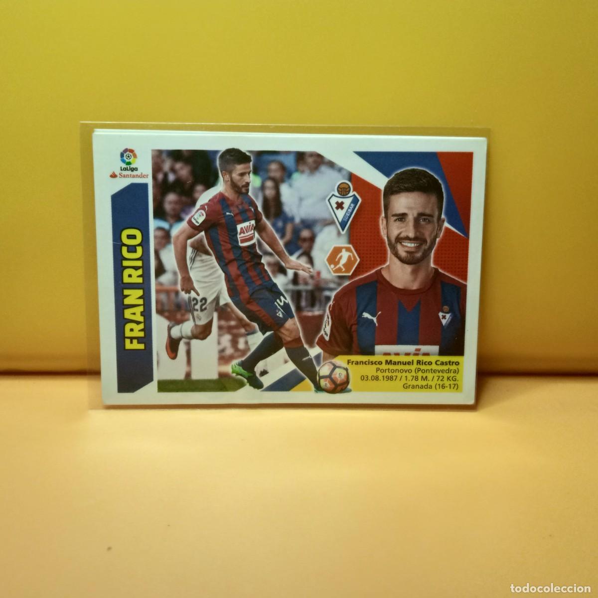 Cromos de f&uacute;tbol: EDICIONES ESTE 2017 2018 17 18 S.D EIBAR FRAN RICO 10A 10 A