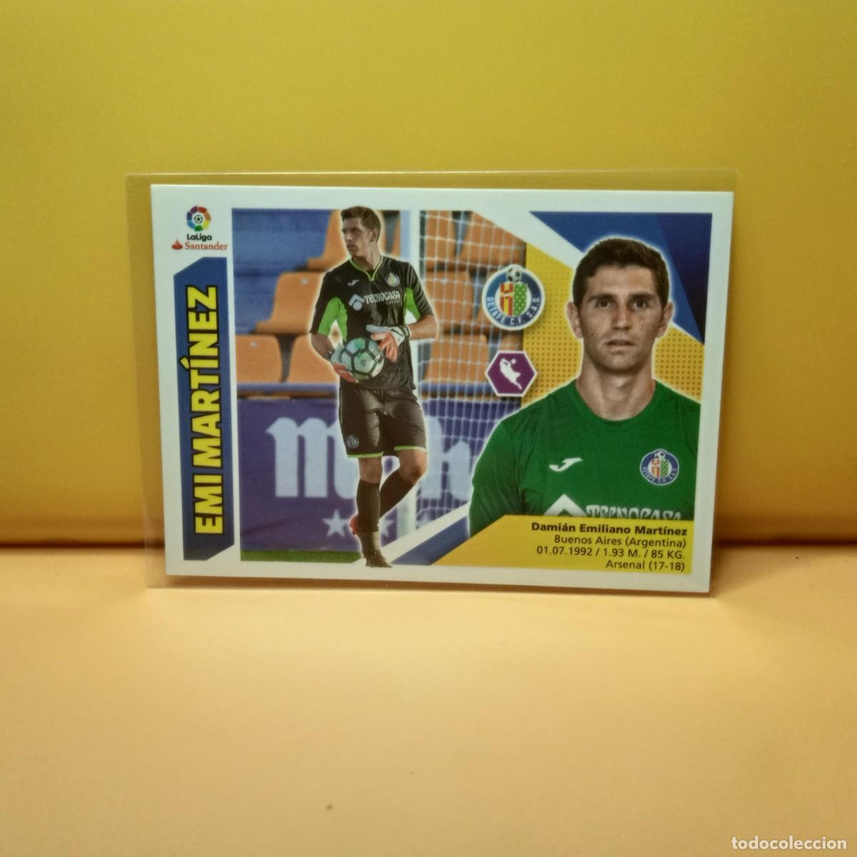 Cromos de f&uacute;tbol: EDICIONES ESTE 2017 2018 17 18 GETAFE C.F EMI MART&Iacute;NEZ 2 (3&ordf; EDICI&Oacute;N)