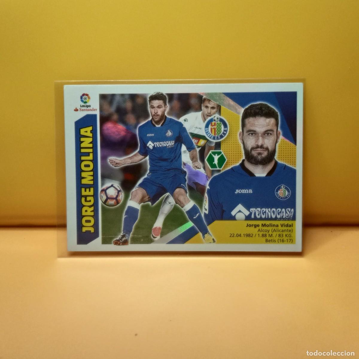 Cromos de f&uacute;tbol: EDICIONES ESTE 2017 2018 17 18 GETAFE C.F JORGE MOLINA 16