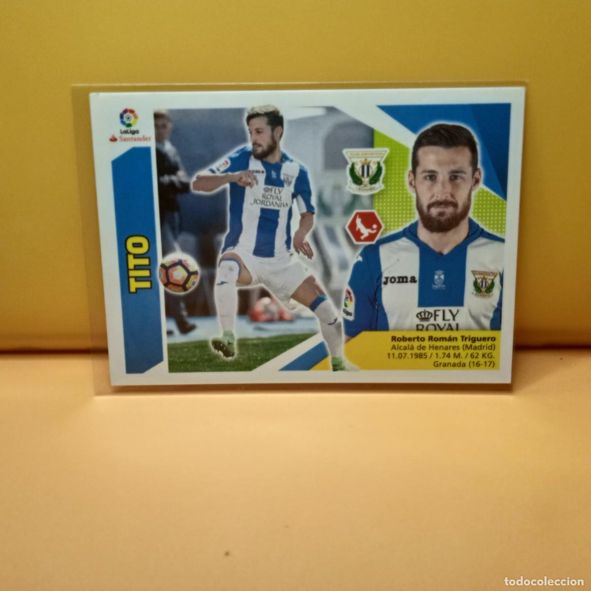 Cromos de f&uacute;tbol: EDICIONES ESTE 2017 2018 17 18 C.D LEGANES TITO 3B 3 B