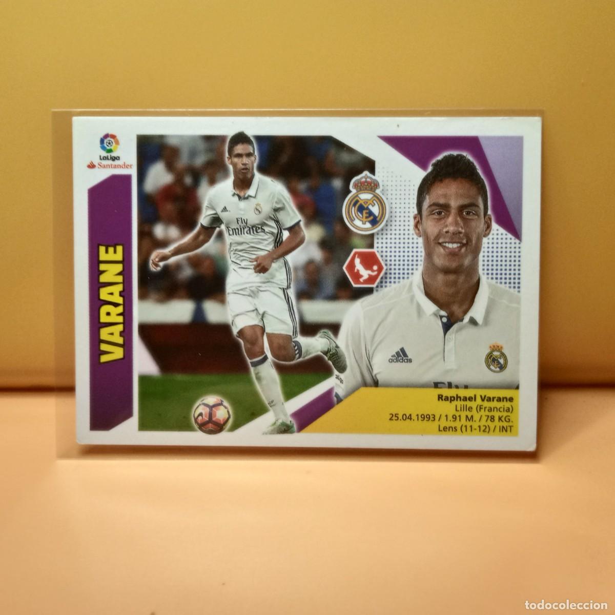 Cromos de f&uacute;tbol: EDICIONES ESTE 2017 2018 17 18 REAL MADRID VARANE 5