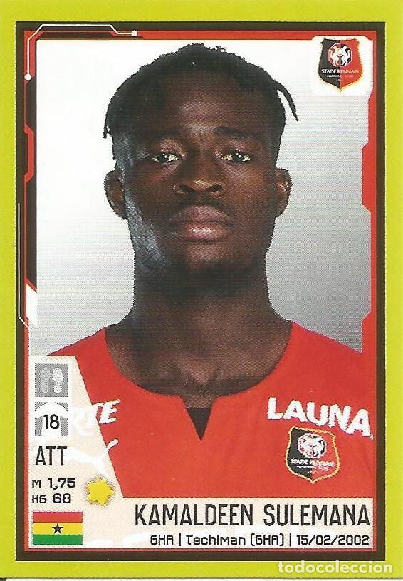 Cromos de f&uacute;tbol: Cromo Sticker K. Sulemana - Stade Rennais FC - N&uacute;mero 405 - Foot 2022 22 Ligue 1 Uber Eats - Panini