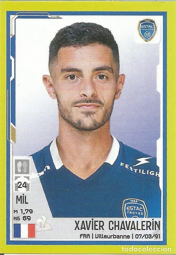 Cromos de f&uacute;tbol: Cromo Sticker Xavier Chavalerin -ESTAC Troyes - N&uacute;mero 470 - Foot 2022 22 Ligue 1 Uber Eats - Panini