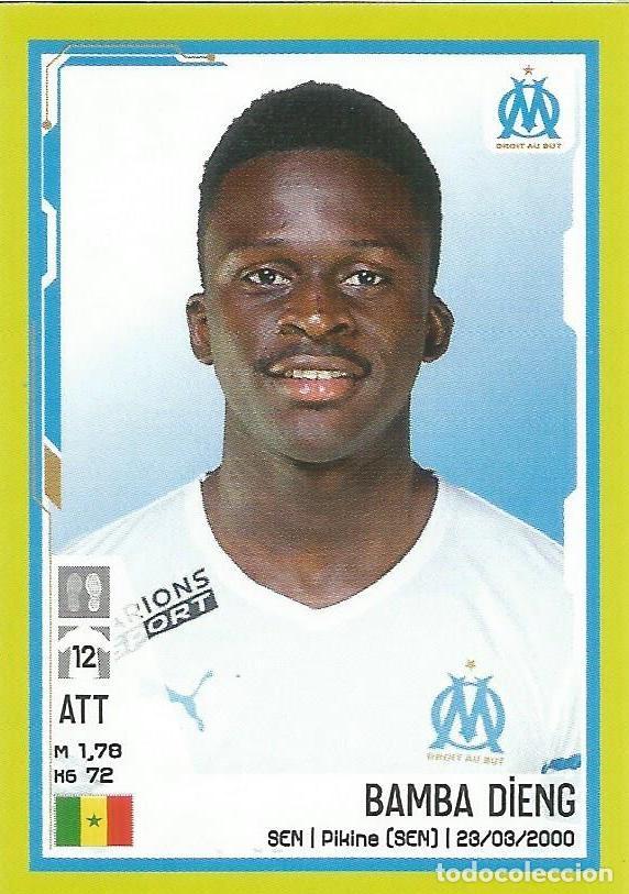 Cromos de f&uacute;tbol: Cromo Sticker Bamba Dieng - Olympique de Mar. - N&uacute;mero 211 - Foot 2022 22 Ligue 1 Uber Eats - Panini