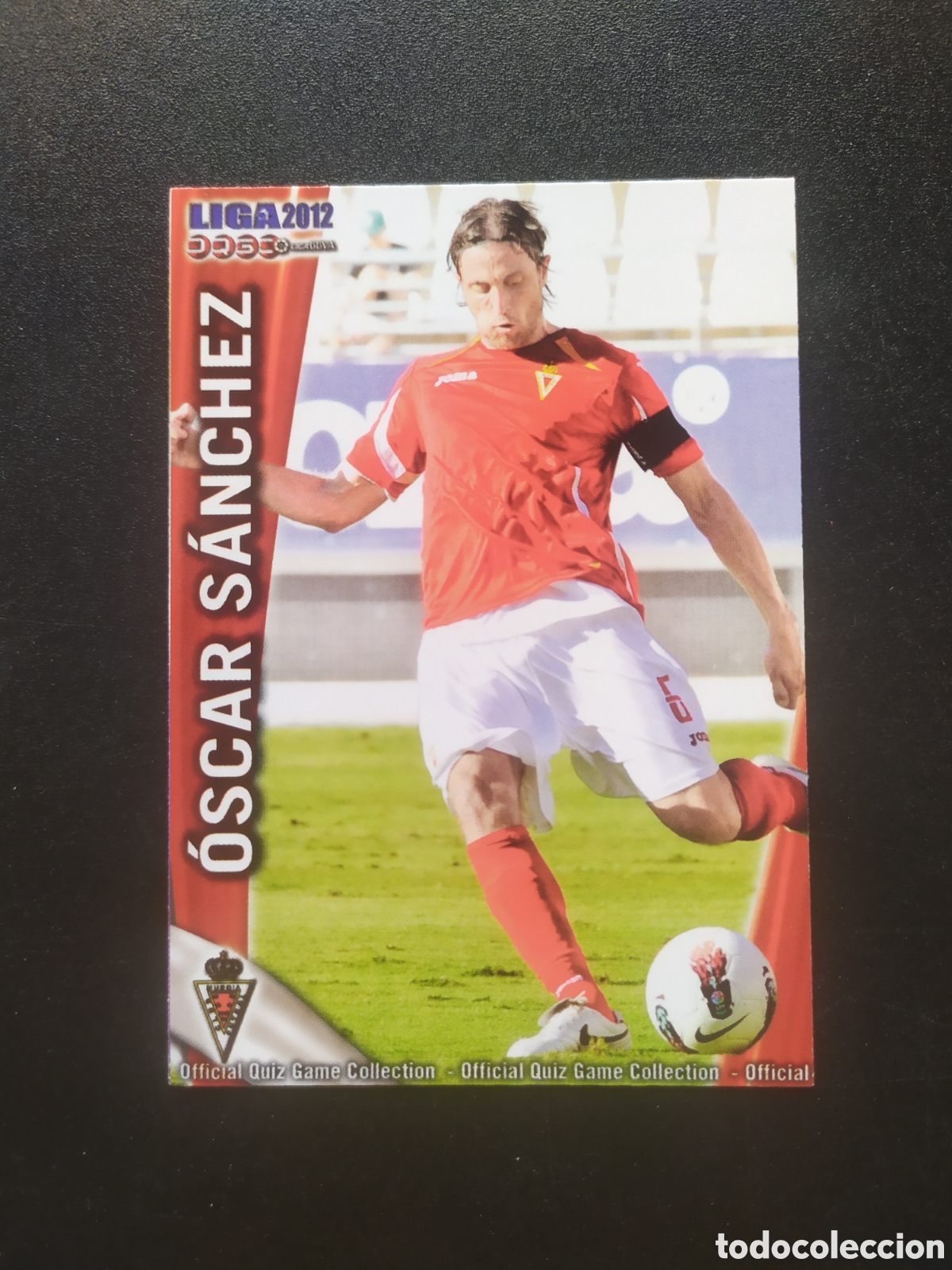 Cromos de f&uacute;tbol: Mundicromo fichas Liga 2011 2012 11 12 Oscar S&aacute;nchez n&deg; 1120 Murcia