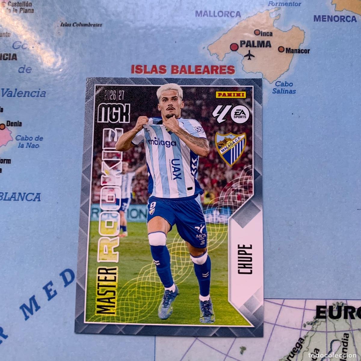 Cromos de f&uacute;tbol: Chupe serie master Rookie n&uacute;mero 409 Del Malaga megacracks 26-27 2026-2027