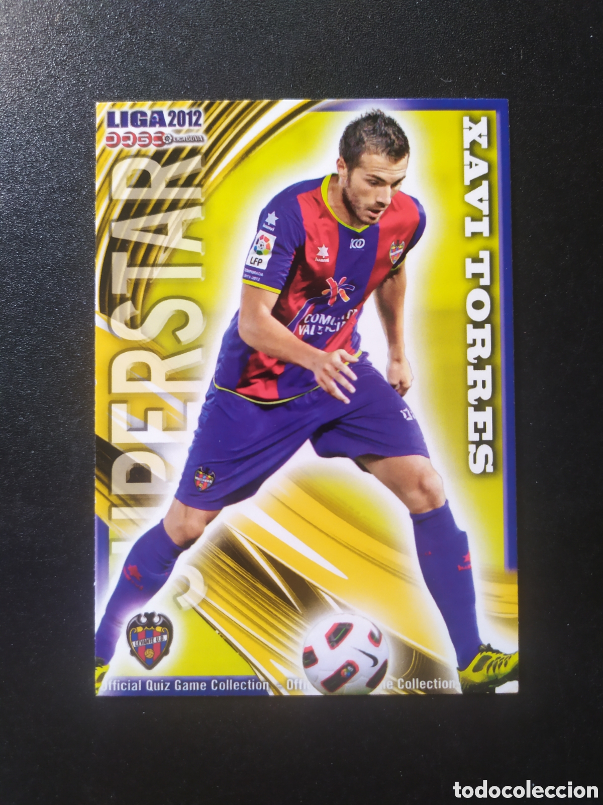 Cromos de f&uacute;tbol: Mundicromo fichas Liga 2011 2012 11 12 Xavi Torres superstar mate n &deg; 374 Levante