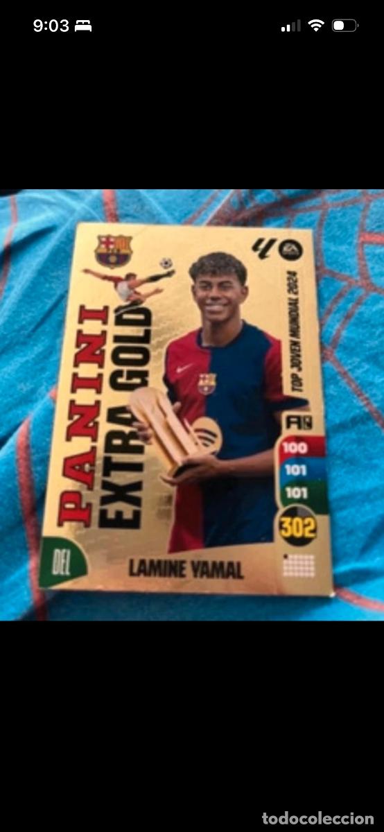 Cromos de f&uacute;tbol: Pack Panini Adrenalyn XL MGK 2025/26 Lamine Yamal Extra Gold + Mbapp&eacute; Elite + Lamine Elite + Rodrygo