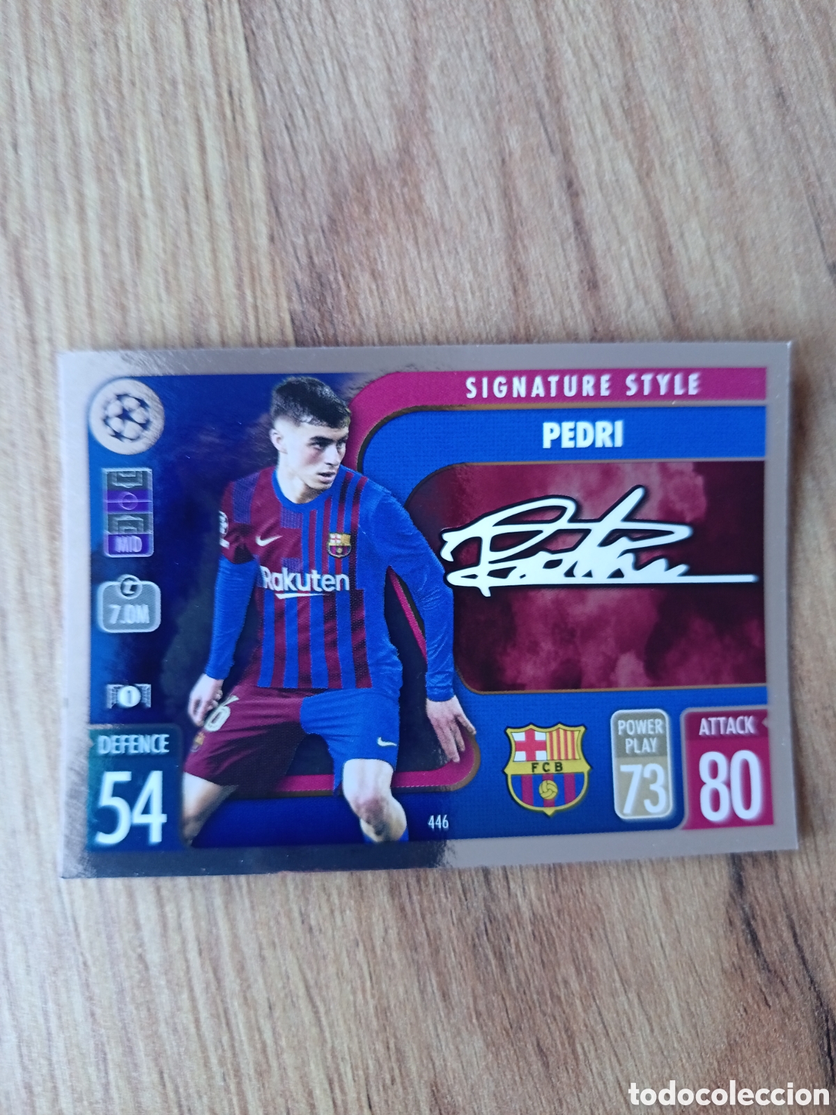 Cromos de f&uacute;tbol: 446 Pedri CHAMPIONS LEAGUE MATCH ATTAX TOPPS 2021-2022 21-22