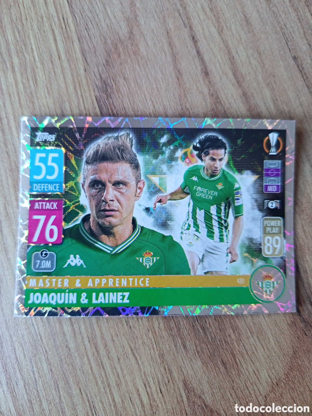Cromos de f&uacute;tbol: 431 Joaqu&iacute;n CHAMPIONS LEAGUE MATCH ATTAX TOPPS 2021-2022 21-22
