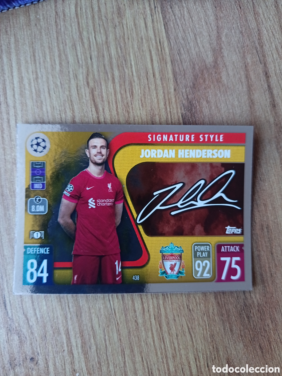 Cromos de f&uacute;tbol: 438 Jordan CHAMPIONS LEAGUE MATCH ATTAX TOPPS 2021-2022 21-22