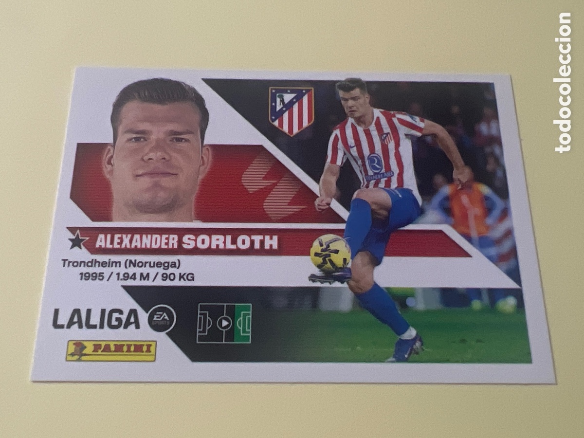 Cromos de f&uacute;tbol: C5419. LIGA ESTE 2026 2027 26 27 NUEVO - ATLETICO DE MADRID N&ordm; 19 SORLOTH