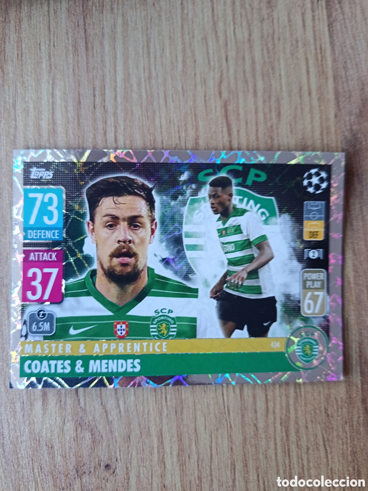 Cromos de f&uacute;tbol: 434 Coates CHAMPIONS LEAGUE MATCH ATTAX TOPPS 2021-2022 21-22