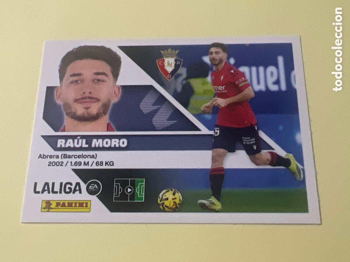 Cromos de f&uacute;tbol: C5423. 17 RA&Uacute;L MORO (Osasuna) - PANINI Liga ESTE 2026-27 Sticker