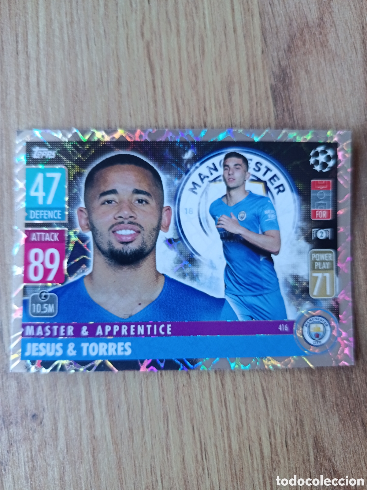 Cromos de f&uacute;tbol: 416 Jes&uacute;s CHAMPIONS LEAGUE MATCH ATTAX TOPPS 2021-2022 21-22