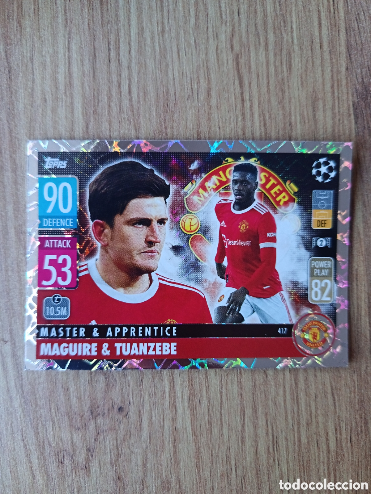 Cromos de f&uacute;tbol: 417 Maguire CHAMPIONS LEAGUE MATCH ATTAX TOPPS 2021-2022 21-22