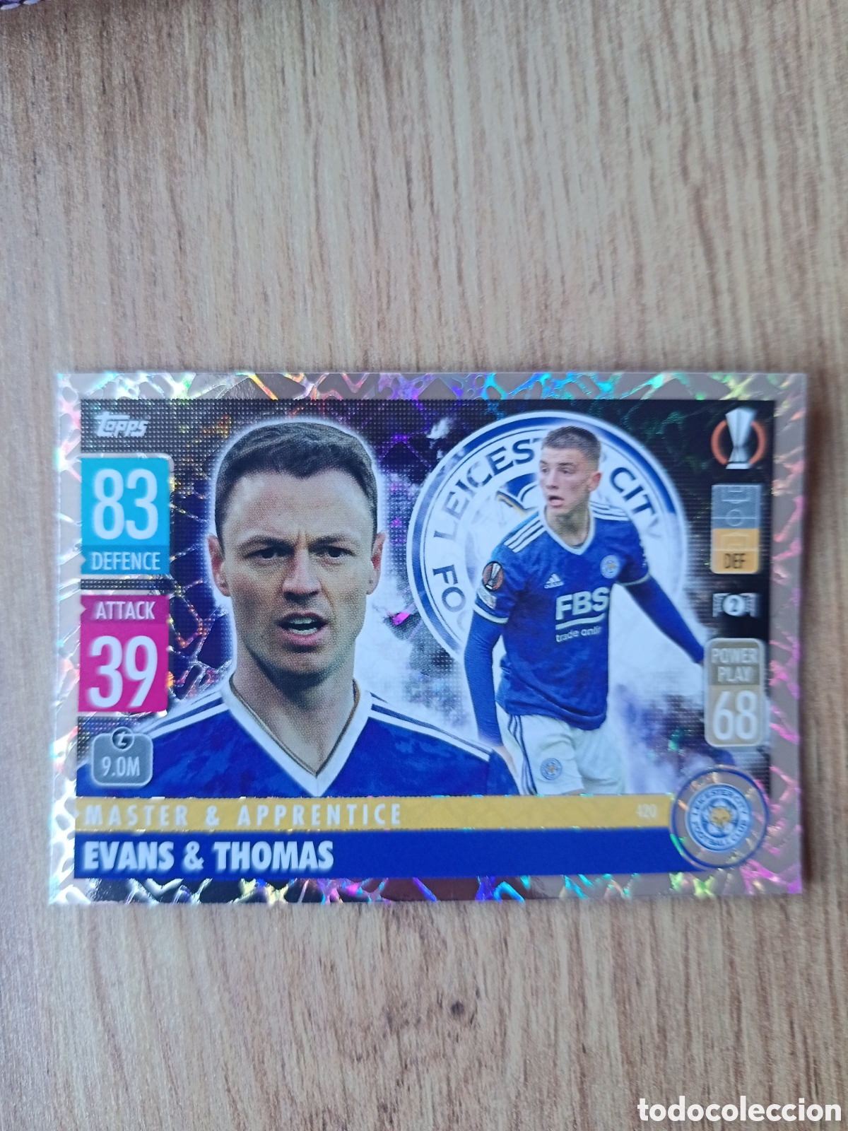 Football Stickers: 420 Evans CHAMPIONS LEAGUE MATCH ATTAX TOPPS 2021-2022 21-22