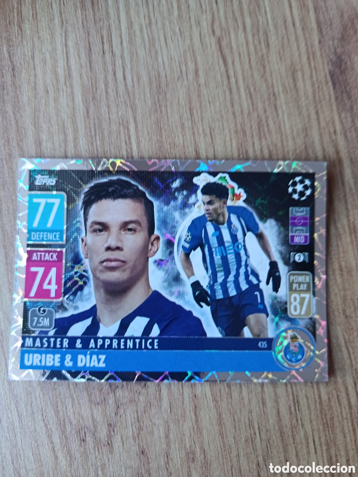 Cromos de f&uacute;tbol: 435 Uribe CHAMPIONS LEAGUE MATCH ATTAX TOPPS 2021-2022 21-22