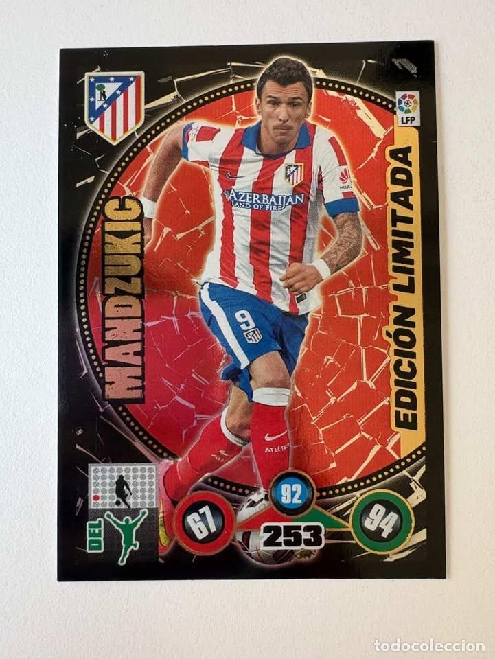 Cromos de f&uacute;tbol: Mandzukic Atl&eacute;tico de Madrid Edici&oacute;n Limitada Adrenalyn 2013-14
