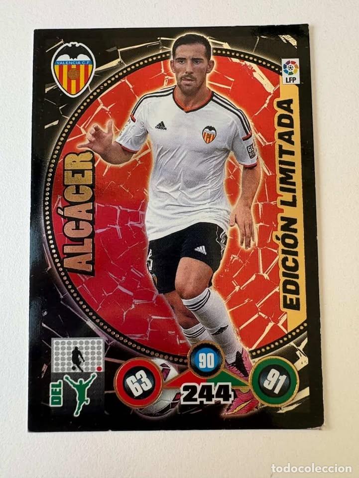 Cromos de f&uacute;tbol: Parejo Valencia Edici&oacute;n Limitada Adrenalyn 2014-15