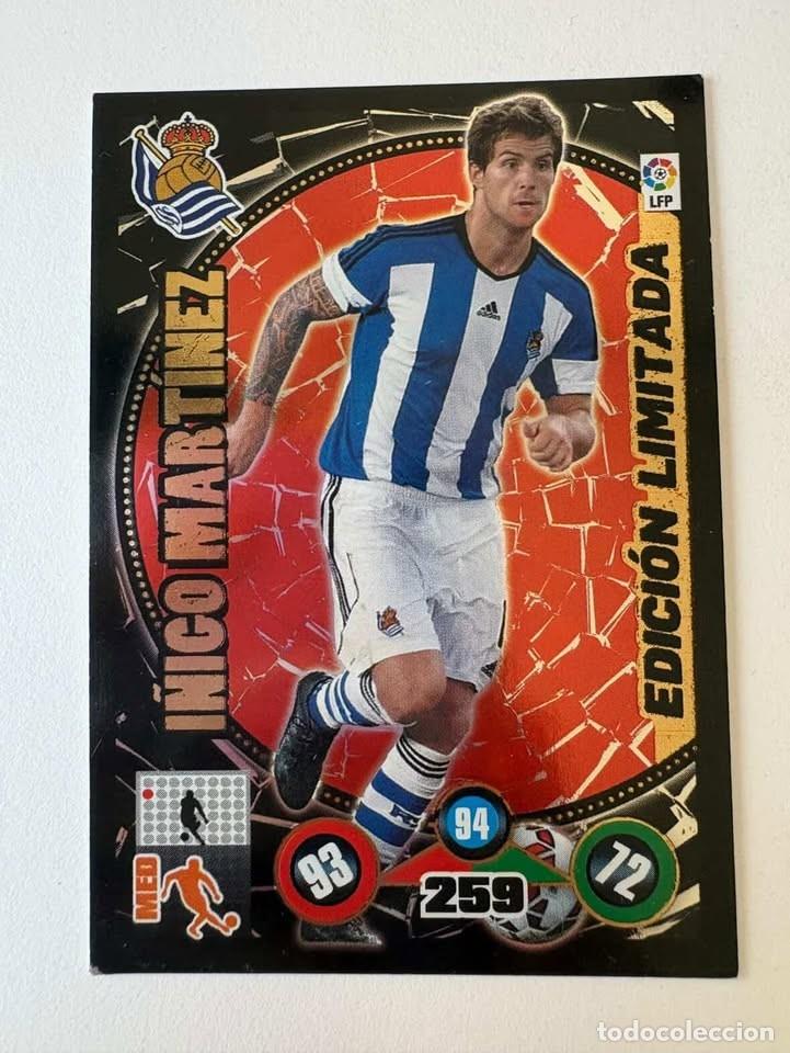 Cromos de f&uacute;tbol: I&ntilde;igo Mart&iacute;nez Real Sociedad Edici&oacute;n Limitada Adrenalyn 2014-15