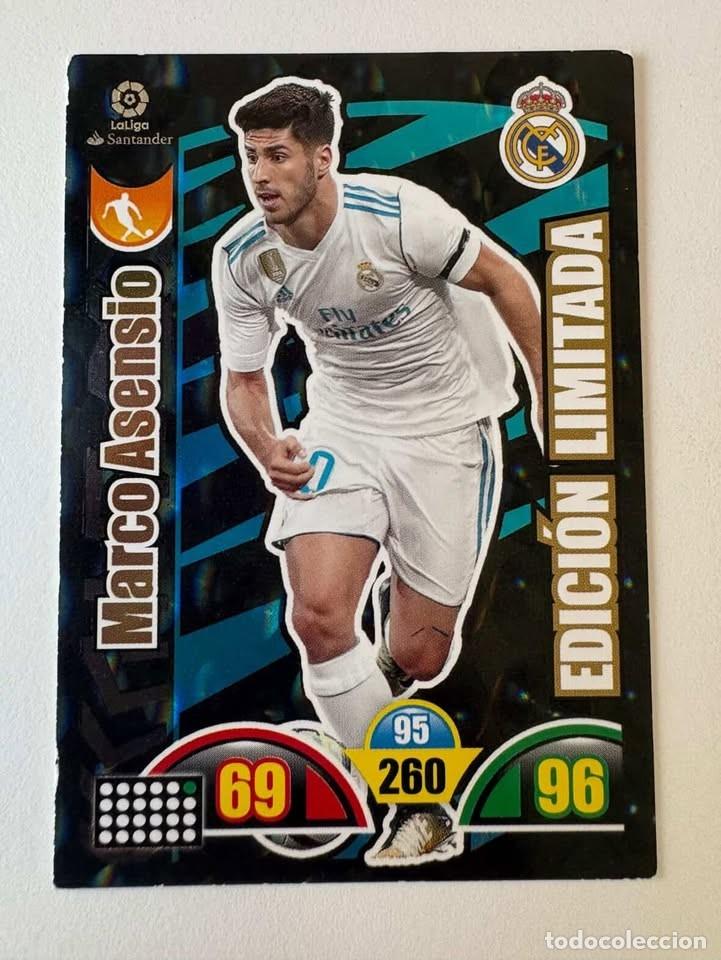 Cromos de f&uacute;tbol: Marco Asensio Real Madrid Edici&oacute;n Limitada Adrenalyn 2017-18