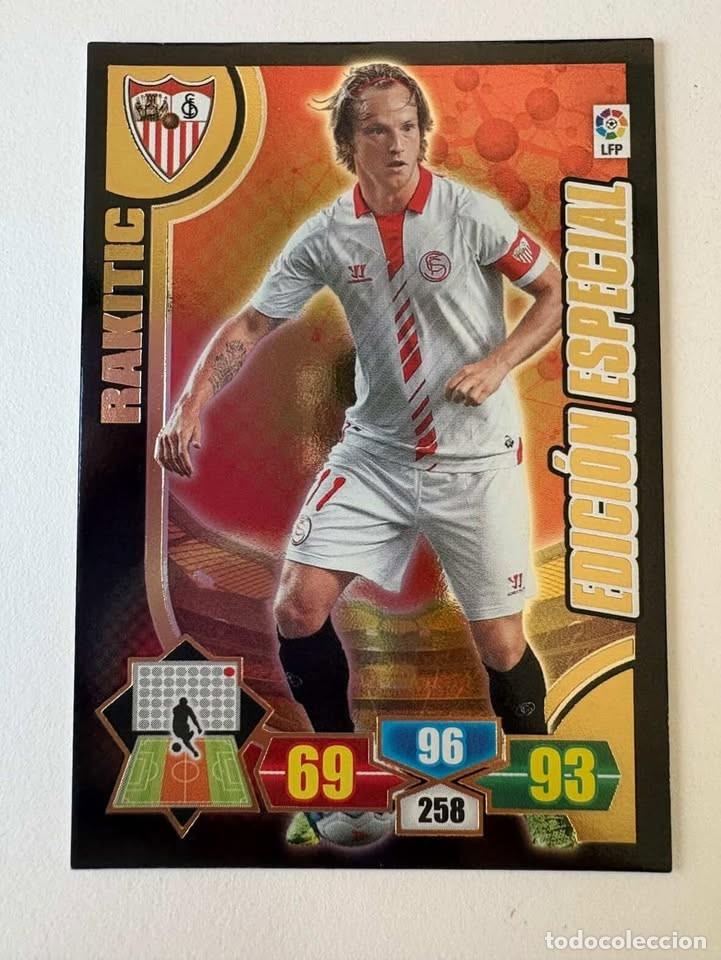 Cromos de f&uacute;tbol: Rakitic Sevilla Edici&oacute;n Especial Adrenalyn 2013-14