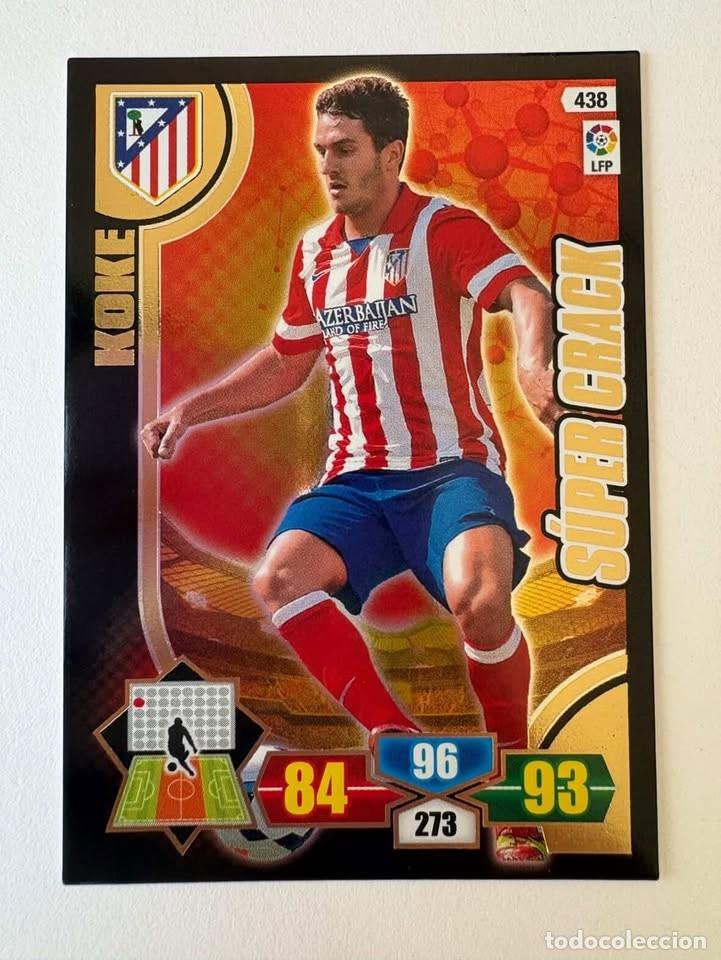 Cromos de f&uacute;tbol: Koke Atl&eacute;tico de Madrid Super Crack Adrenalyn 2013-14