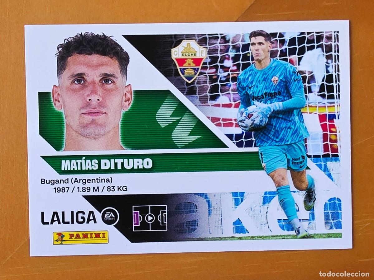 Cromos de f&uacute;tbol: 3 Mat&iacute;as Dituro, Elche CF, Panini Ediciones Liga Este 2026 2027 26 27 sin pegar